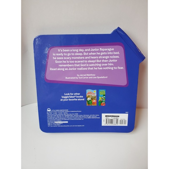 Veggie Tales: I'm Not Scared 2007 Pop Out Pages Hardcover Bedtime Story Book - Picture 4 of 4